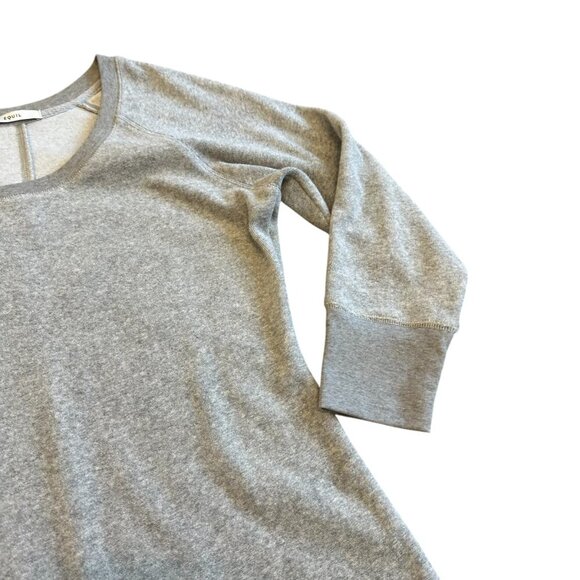 Equil x Lane Crawford Grey Terry Midi Dress Comfy Stretch Size Medium Women's - Picture 3 of 12